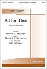 All for Thee SATB choral sheet music cover